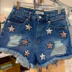 Star sparkle shorts
